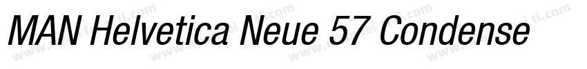 MAN Helvetica Neue 57 Condensed字体转换